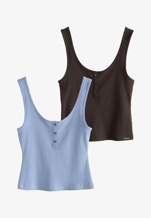 Next, 2 PACK - Pyžamový vrchný diel - blue brown