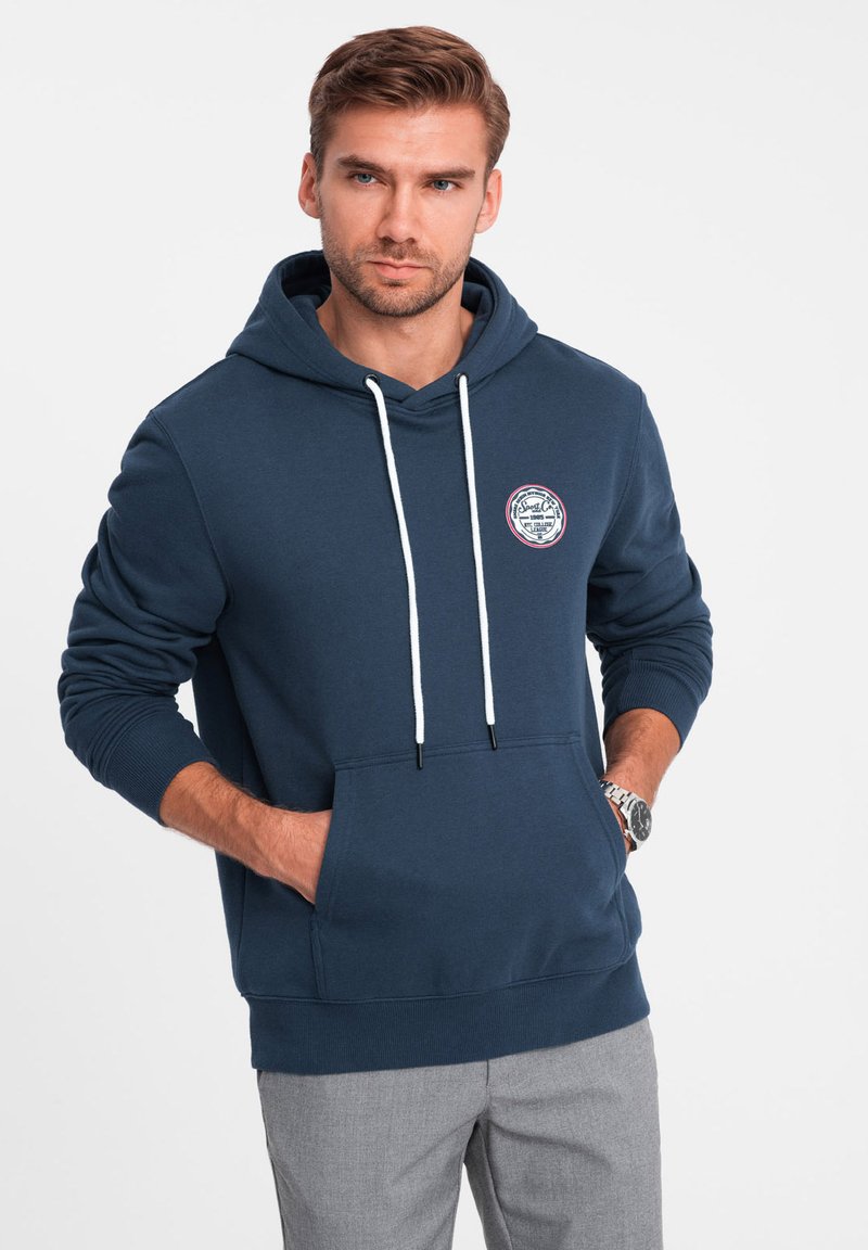 Ombre Jersey con capucha - navy