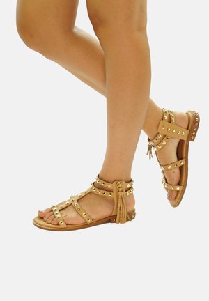 Laura Vita Sandalen in Übergrößen Mehrfarbig VACA Orange große Damenschuhe Preis