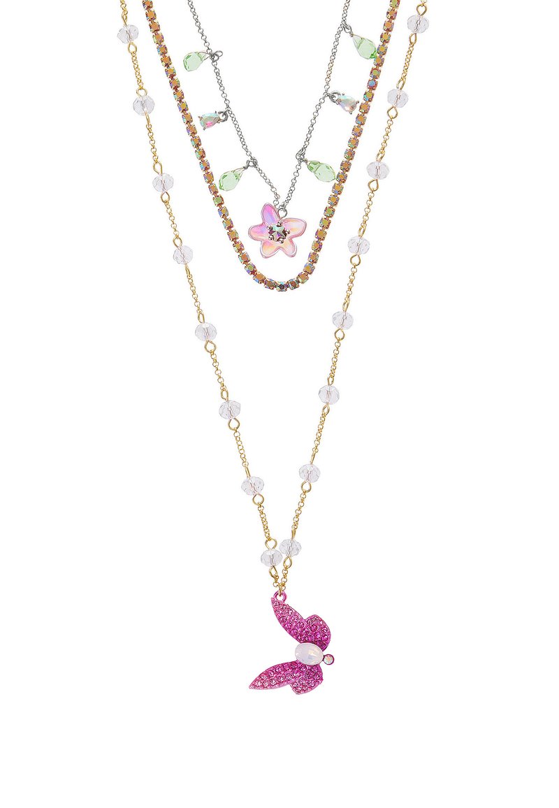 Collana con pendente oro bianco e rosa con diamanti - ALFIERI & ST