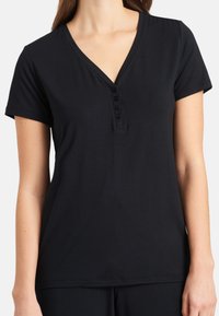 Schiesser KURZARM SET - Pigiama - schwarz