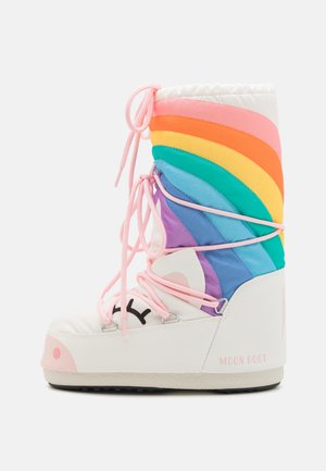 Moon Boot ICON UNICORN - Bottes à lacets - white/multi-coloured