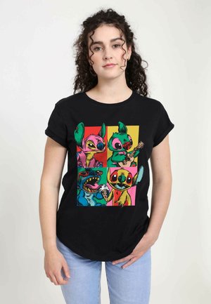 LILO & STITCH GRUNGE STITCH - Print T-shirt - black