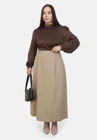 Modanisa PLUS SIZE ALIA - Maksihame - beige