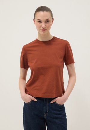OVS, SHORT SLEEVE T SHIRT REGULAR FIT - T-shirt basic - brick red