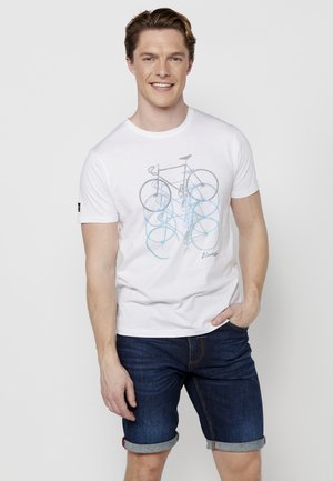 Koroshi SHORT SLEEVE - Marškinėliai su spaudiniu - blanco white