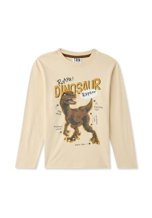 CON  DINOSAURO - Maglietta a manica lunga - avorio