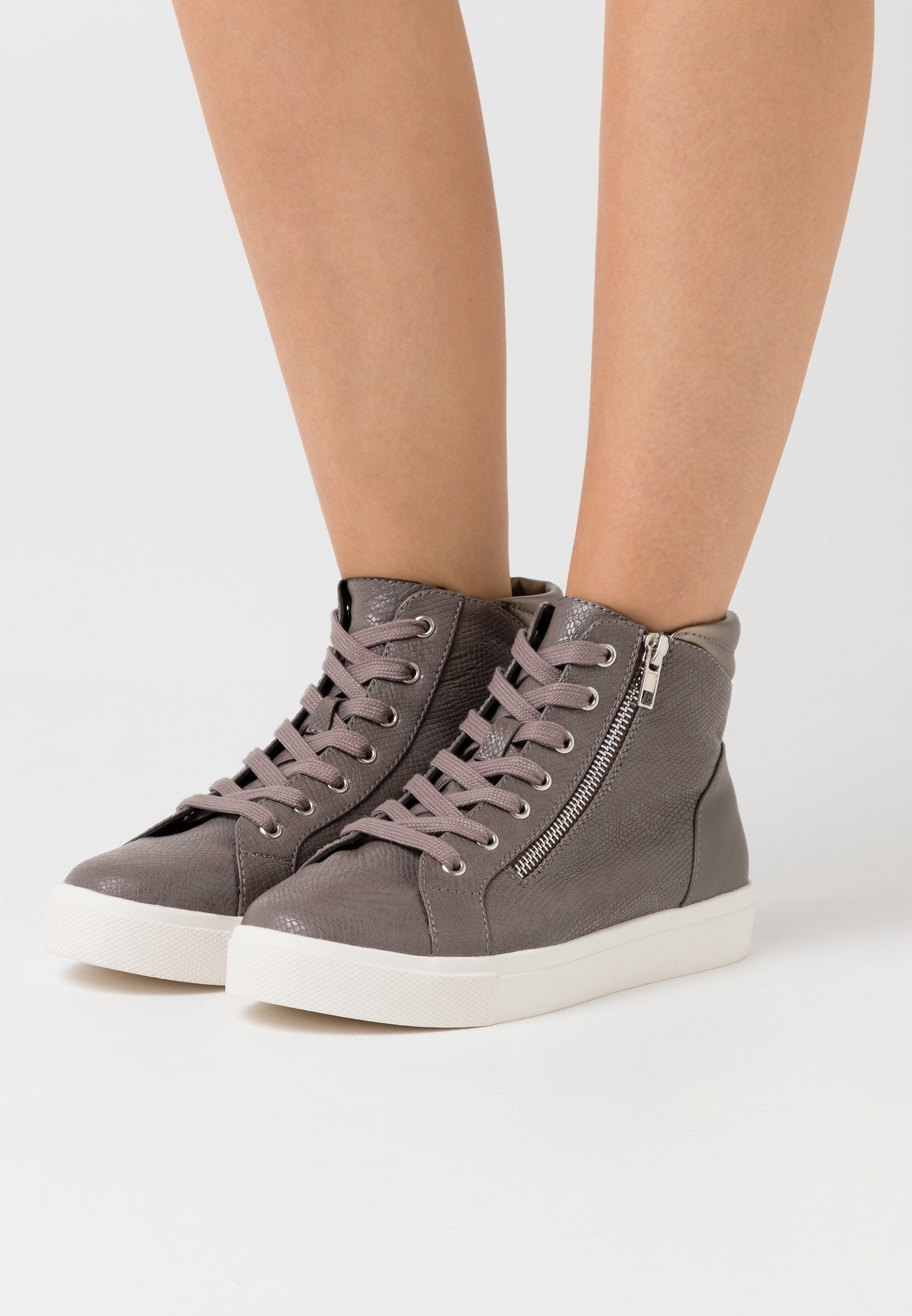 Anna Field Sneakers hoog - grey/Grijs - Zalando.be