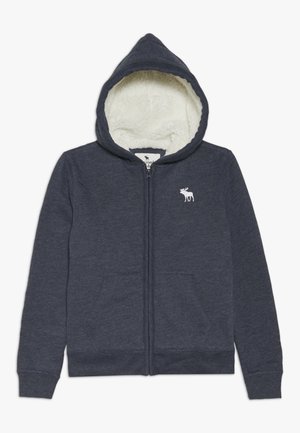 Sweatjakke - mottled dark blue