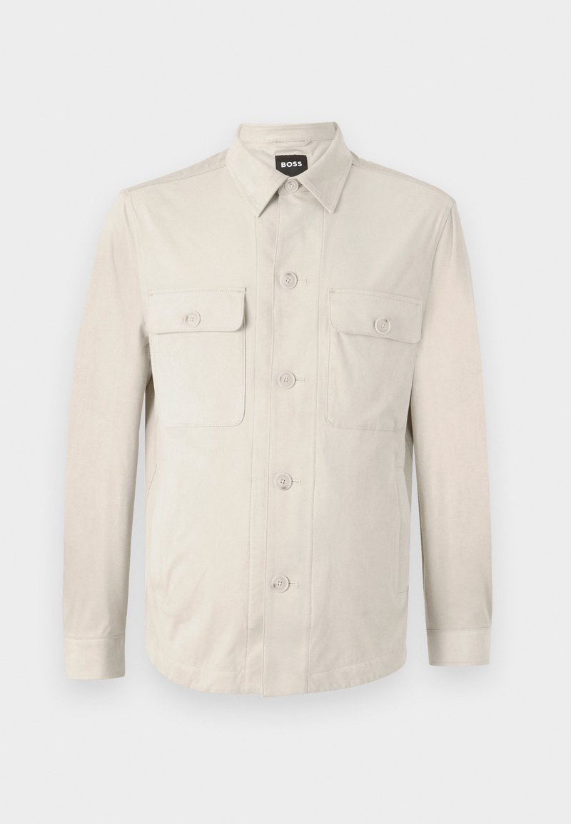 Boss Imitatieleren jas wit