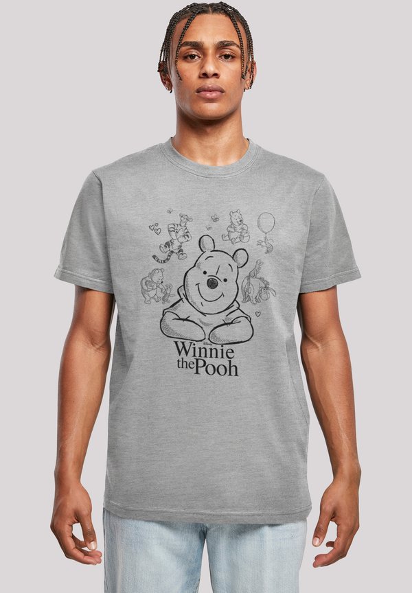 DISNEY WINNIE PUUH DER BÄR COLLAGE SKETCH - T-Shirt print