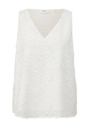 s.Oliver BLACK LABEL MUSTERSTRUKTUR - Blouse - ecru