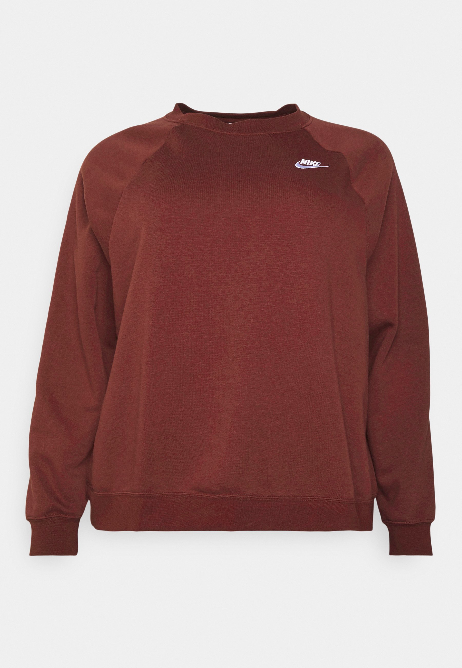 Nike Sportswear CREW - Sudadera - bronze eclipse/white/burdeos - Zalando.es
