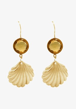 MARITIM BEACH MUSCHEL QUARZE - Earrings - gold coloured