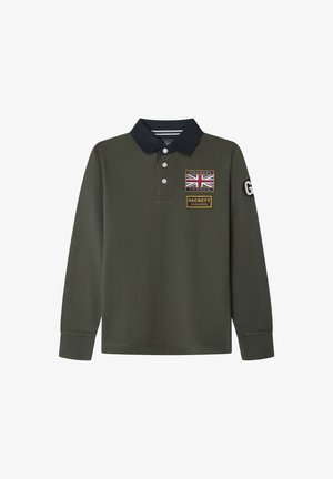 Hackett London HERITAGE RALLY BADGES - Pikeepaita - hunter green