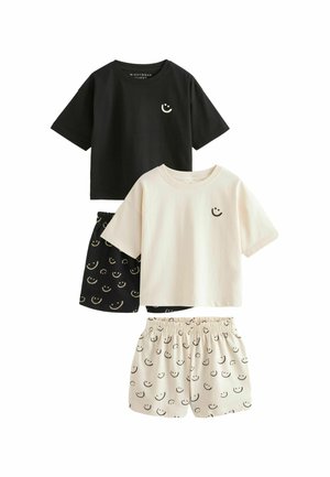 Next 2 PACK SET REGULAR FIT - Pijama - black white smile