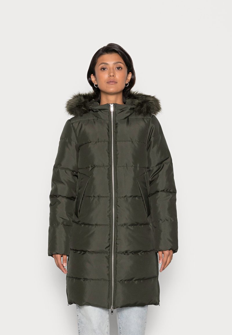 JDY JDYELI SUNNY LONG PADDED - Casaco de inverno - rosin