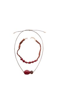 SET OF 2 BEADED - Verižica - bordeaux