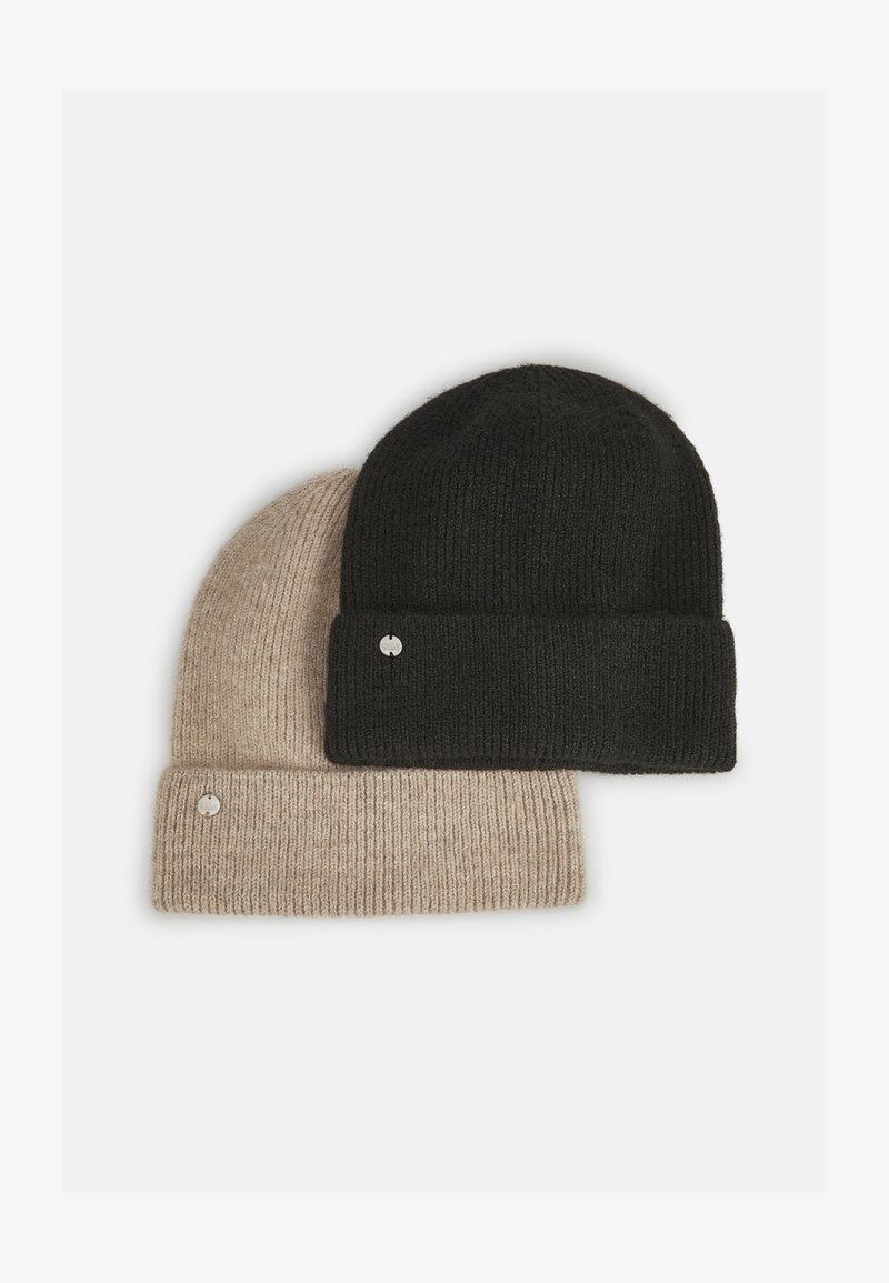 ONLY ONLBELLA LIFE BEANIE 2 PACK - Muts - pure black