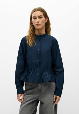 Object, SHIRT PEPLUM - Chemisier - mottled blue