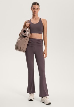 OYSHO SHOPPER WITH CONTRASTING HANDLE  - Velika torba - brown