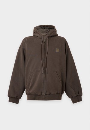 Carhartt WIP, HOODED VISTA JACKET - Суитшърт с цип - tobacco garment dyed