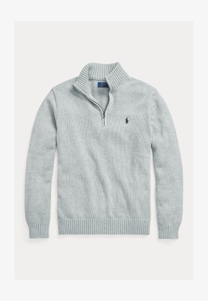 Polo Ralph Lauren COTTON QUARTER-ZIP MOCKNECK SWEATER - Pulover - andover heather