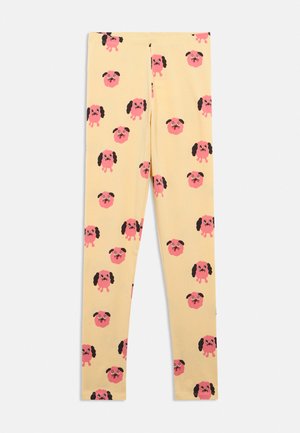 Mini Rodini DOGGIES AOP LEGGINGS - Leggings - yellow