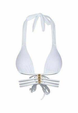 Moda Minx, WAKIKI TRIO CRYSTAL STRAPPY  - Bikini-Top - white gold