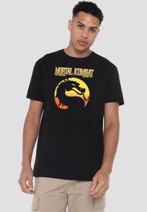 Cotton Soul, MORTAL KOMBAT KLASSIC/LOGO - Print T-shirt - black