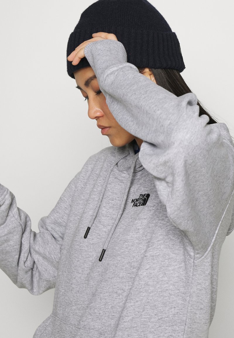 The North Face Oversized Essential Hoodie Kapuzenpullover Tnf Light Grey Heather Grau Zalando De