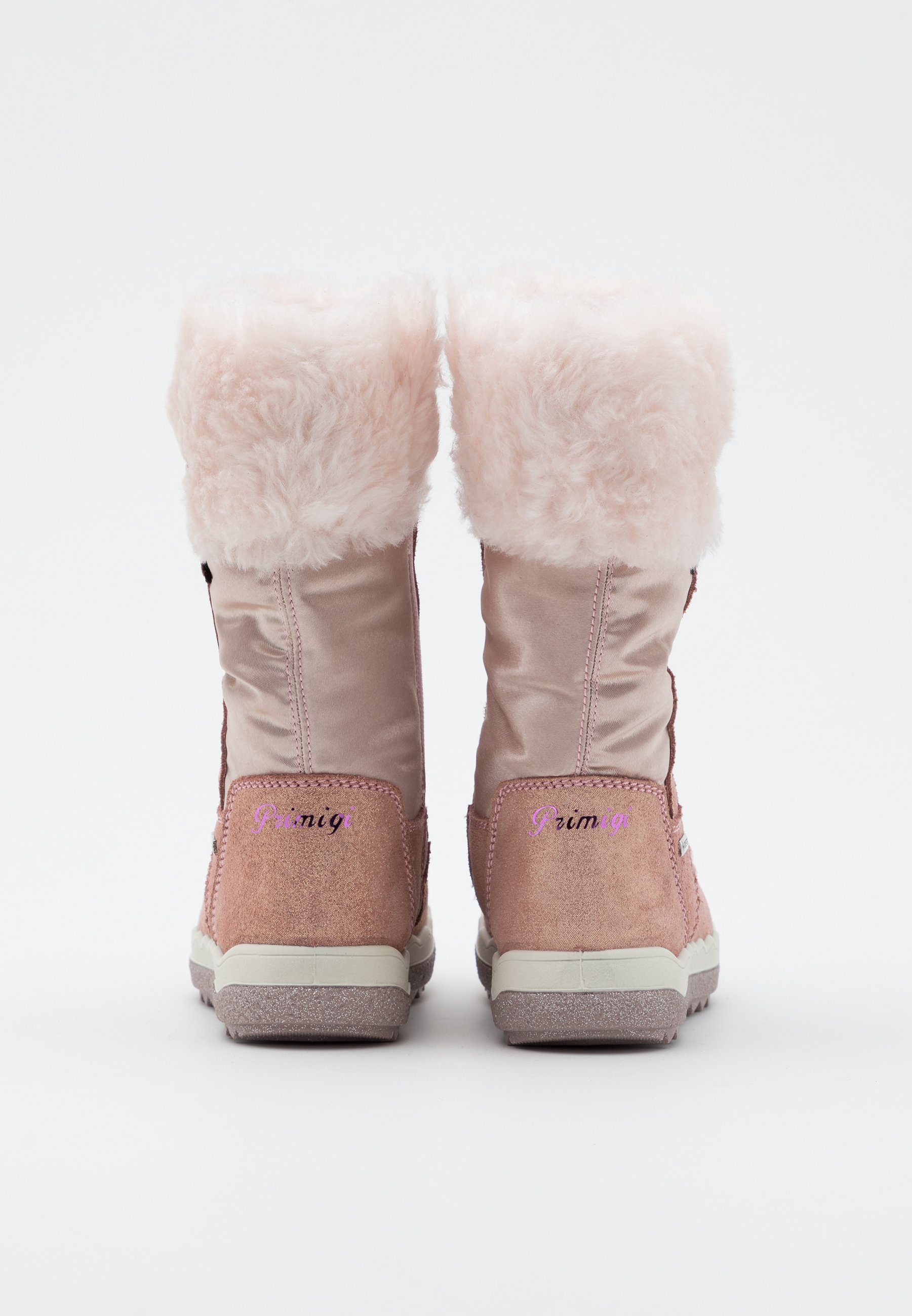 light pink winter boots