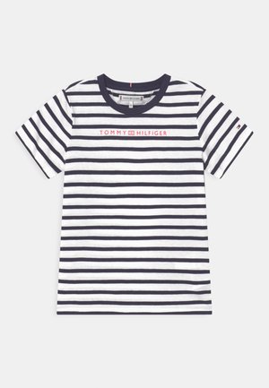 ESSENTIAL STRIPE TEE - T-shirt print - twilight navy/white