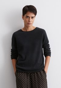 Marc O'Polo LONGSLEEVE BOAT NECK - Πουλόβερ - deep night blue