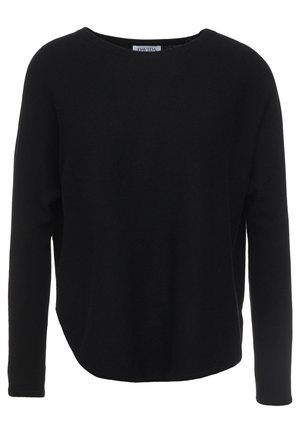 Davida Cashmere CURVED SWEATER - Maglione - black
