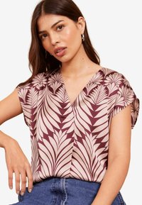 Friends Like These REGULAR FIT - Palaidinė - burgundy palm print