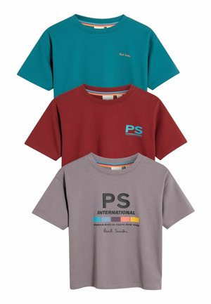 SIGNATURE  3 PACK  - REGULAR FIT - T-shirt basique - burgundy red