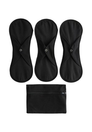 REGULAR FIT - LIGHT FLOW LINERS KNICKERS WITH  3 PACK  - Menstruationsundertøj - black