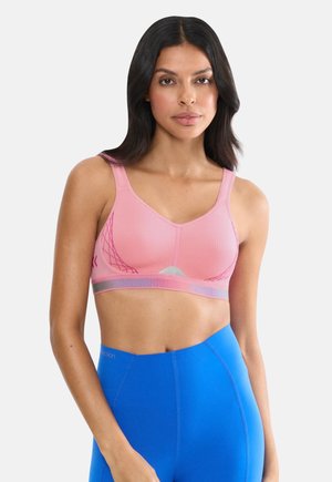 CARDIO FLOW - Αθλητικό σουτιέν υψηλής υποστήριξης - bubble gum pink