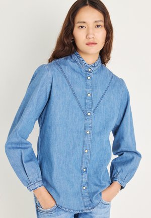 REGULAR BLOUSE - Blúzka so zapínaním na gombíky - denim