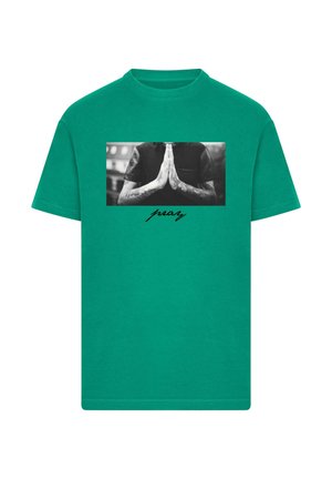Mister Tee, PRAY - Trükipildiga T-särk - forest green