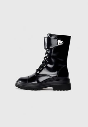 Stivaletti stringati - noir