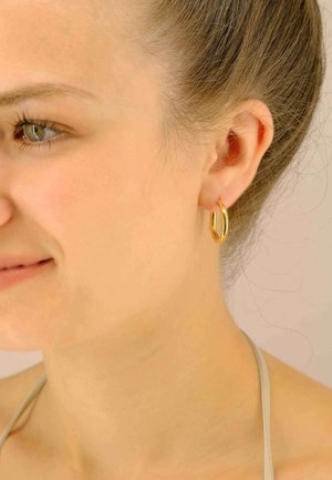 MUAU Schmuck, RUNDDRAHT SCHARNIER - Boucles d'oreilles - gelbgoldfarben