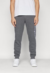 Champion ICONS CUFF PANTS LARGE LOGO - Pantalones deportivos - dark grey