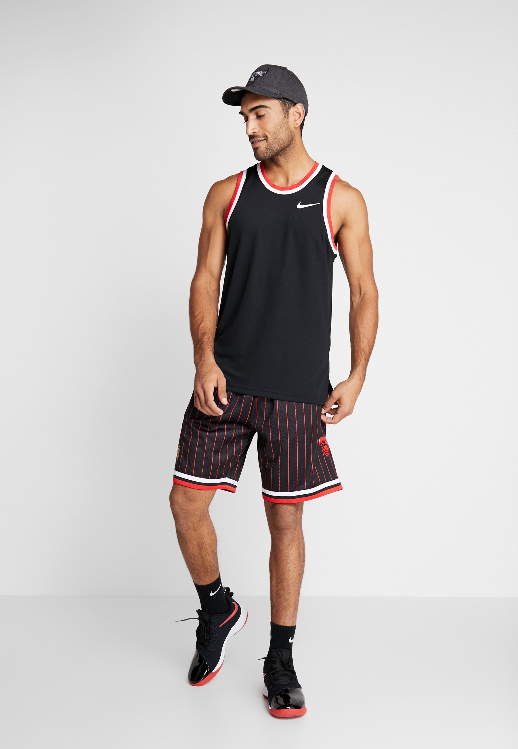 Bulls black pinstripe shorts Clearance