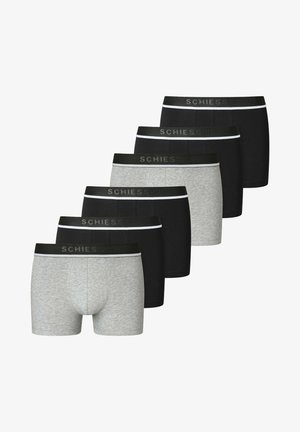 Schiesser 95/5 COTTON - 6ER PACK SHORT - Trunks - schwarz / grau