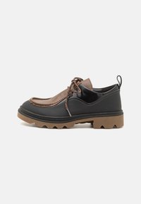 ECCO GRAINER W - Šněrovací boty - black/cocoa brown