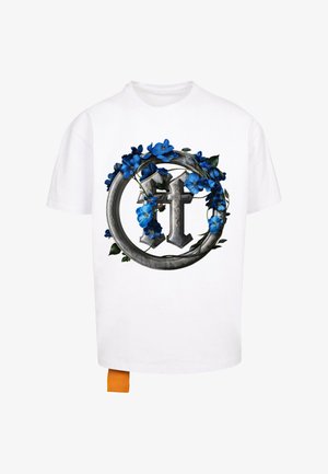 Forgotten Faces, FLOWERS TEE - Trükipildiga T-särk - white