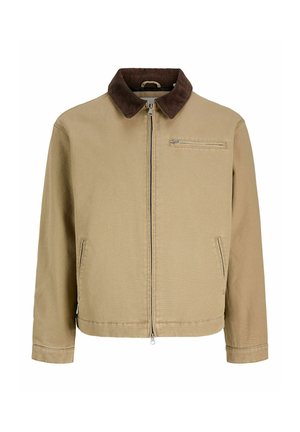 Jack & Jones, JACKET SPREAD COLLAR PRESS STUD CUFFS SET IN SLEEVES JACKET - Veste mi-saison - kelp