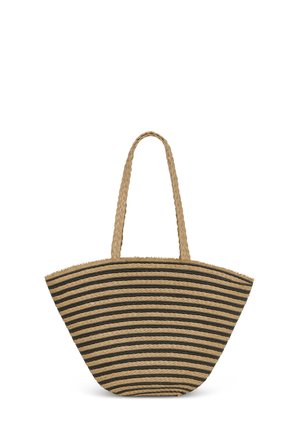 Tote bag - black nature stripe